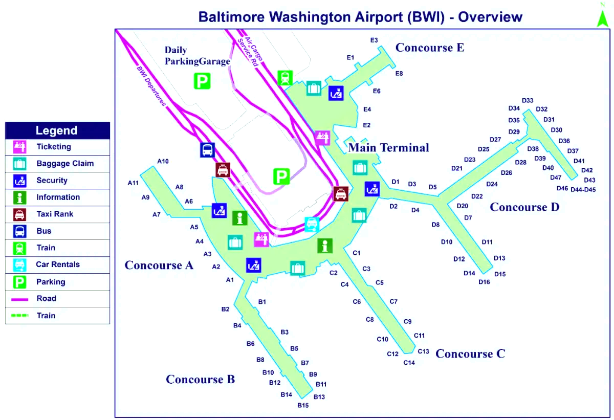 Aeropuerto Internacional Thurgood Marshall de Baltimore/Washington