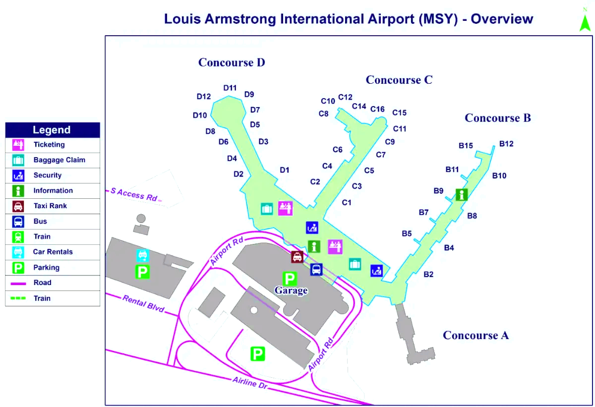 Aeropuerto Internacional Louis Armstrong de Nueva Orleans