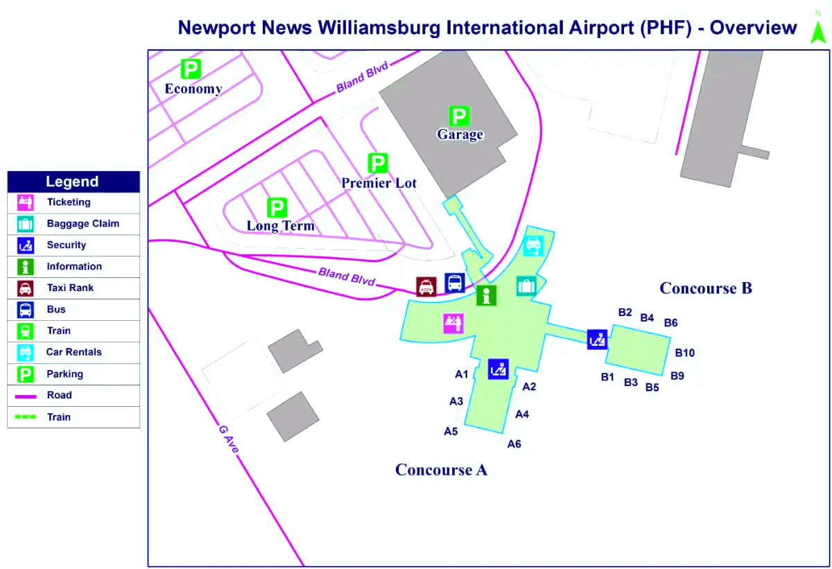 Aeropuerto Internacional de Newport News Williamsburg